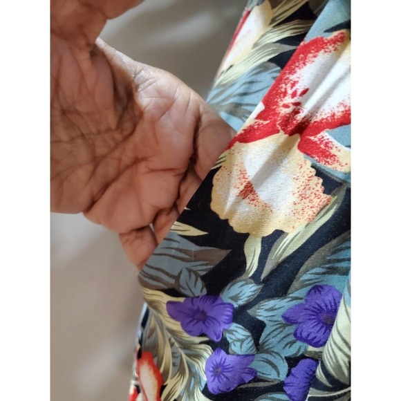 Vintage Ellen Ashley Tropical Floral Rayon Short Sleeve Retro Romper Size 4 - Picture 6 of 11